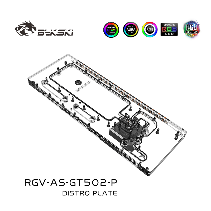 Distro Plate Ddc Pump Combo - Bykski-asus tuf Gaming gt502コンピューターケース用のアクリル製陳列ポンプ,冷却システムとコンボ付き