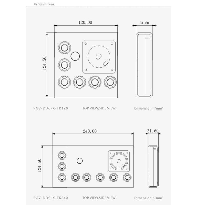 Bykski RGV-DDC-X-TK120/240 / ア - Distro Plate Ddc Pump Combo のレビューと価格