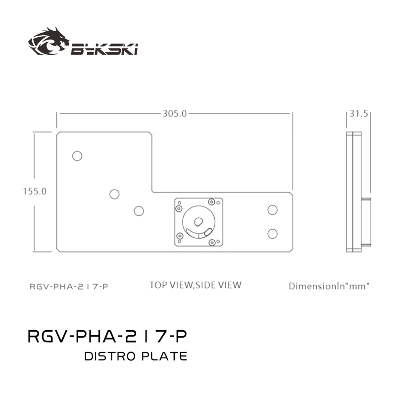 Bykski RGV-PHA-217-P アクリルディストロ - Distro Plate Ddc Pump Combo のレビューと価格