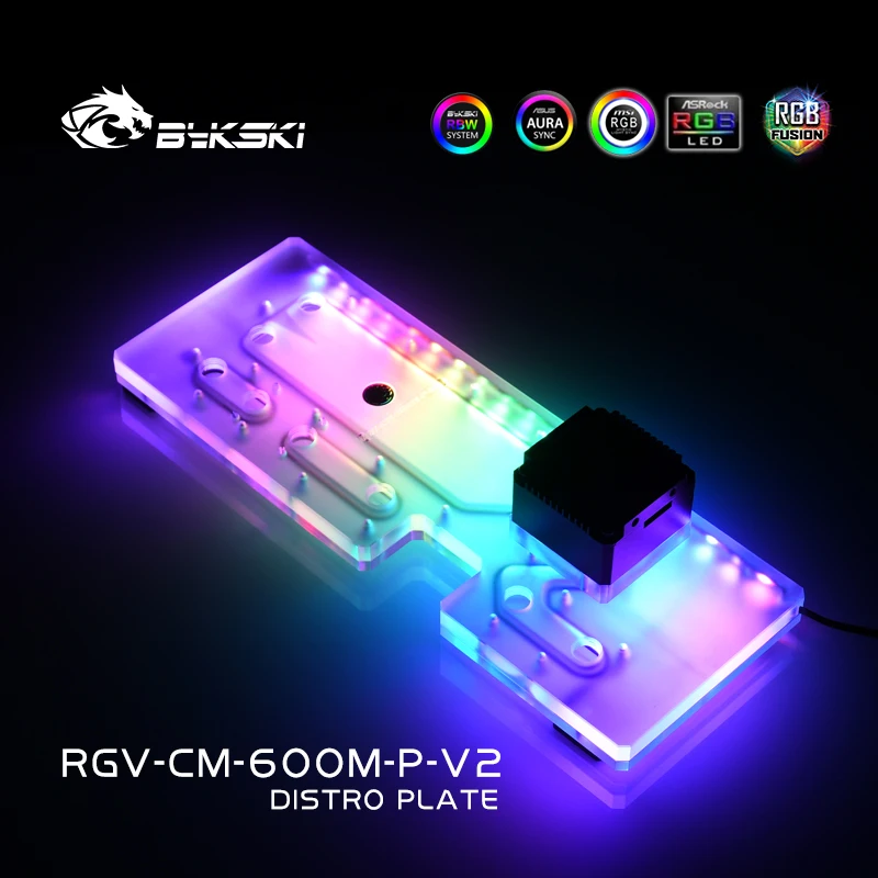 Bykski アクリルディストロプレート/クーラーマスター  - Distro Plate Ddc Pump Combo のレビューと価格